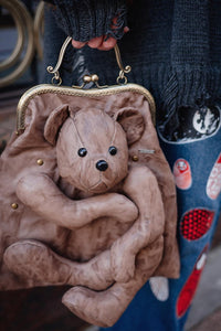 Teddy Bear Retro Clasp Bag