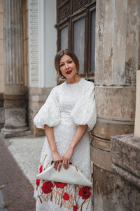 White Embroidered Dress