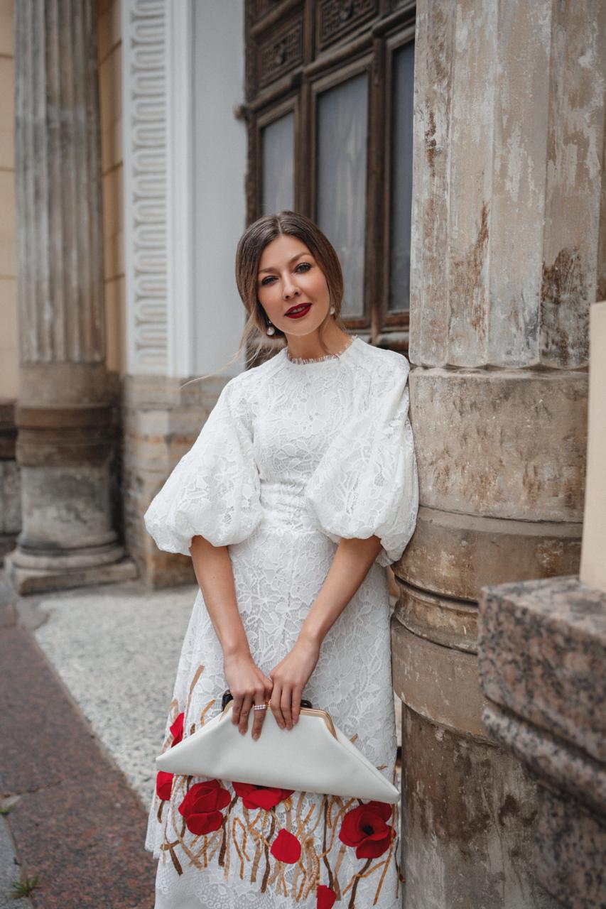 White Embroidered Dress