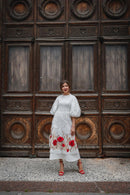 White Embroidered Dress