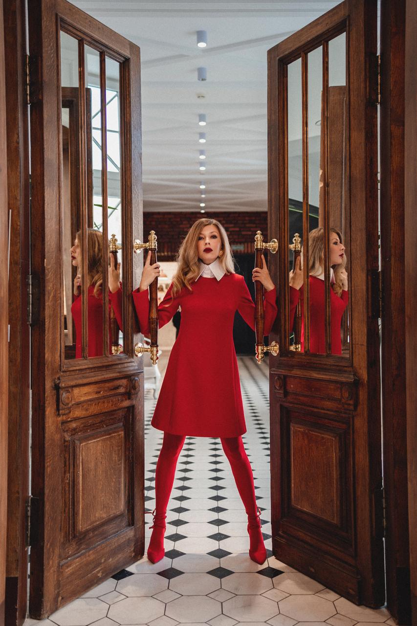 Scarlet Wool Mini Dress