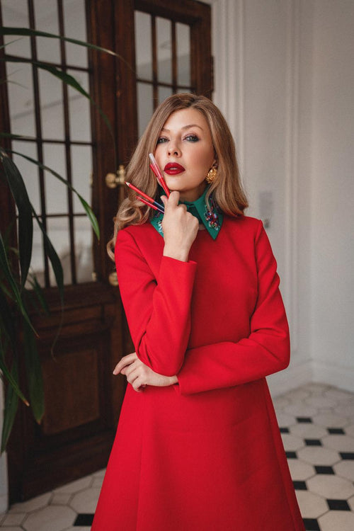 Scarlet Wool Mini Dress