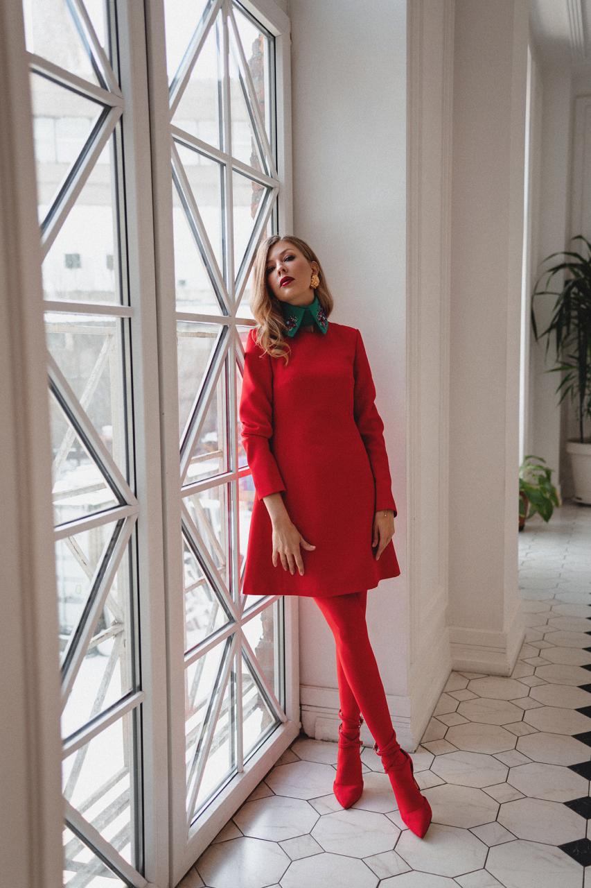 Scarlet Wool Mini Dress