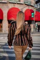Striped Velvet Blazer