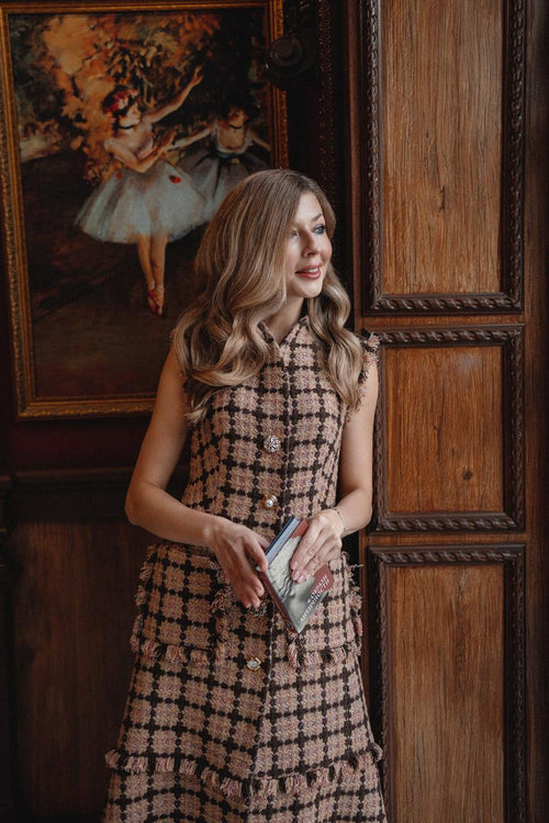Tweed Maxi Dress