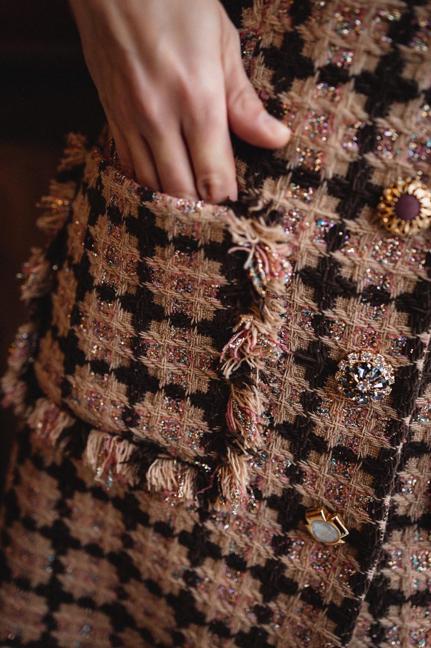 Tweed Maxi Dress