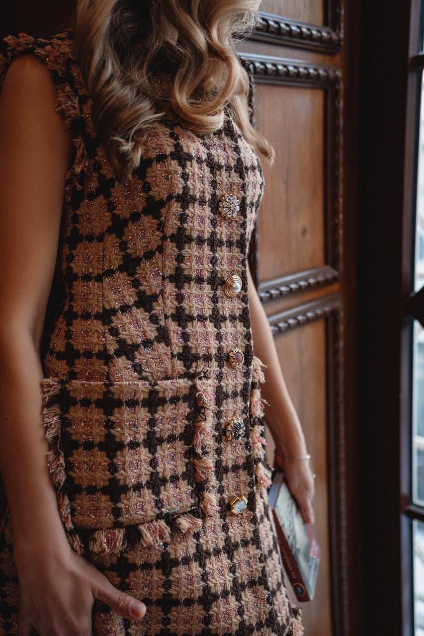 Tweed Maxi Dress