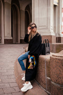 Hand-Embroidered Wool & Cashmere Coat with Mink Fur