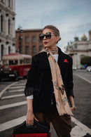 Black Embroidered Wool Blazer