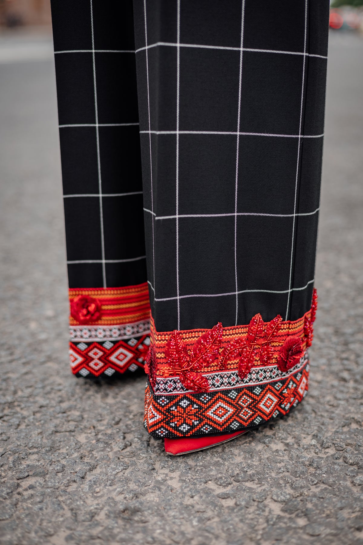 Plaid Vest and Pants Set