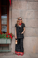 Plaid Vest and Pants Set