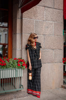 Plaid Vest and Pants Set