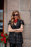 Plaid Vest and Pants Set