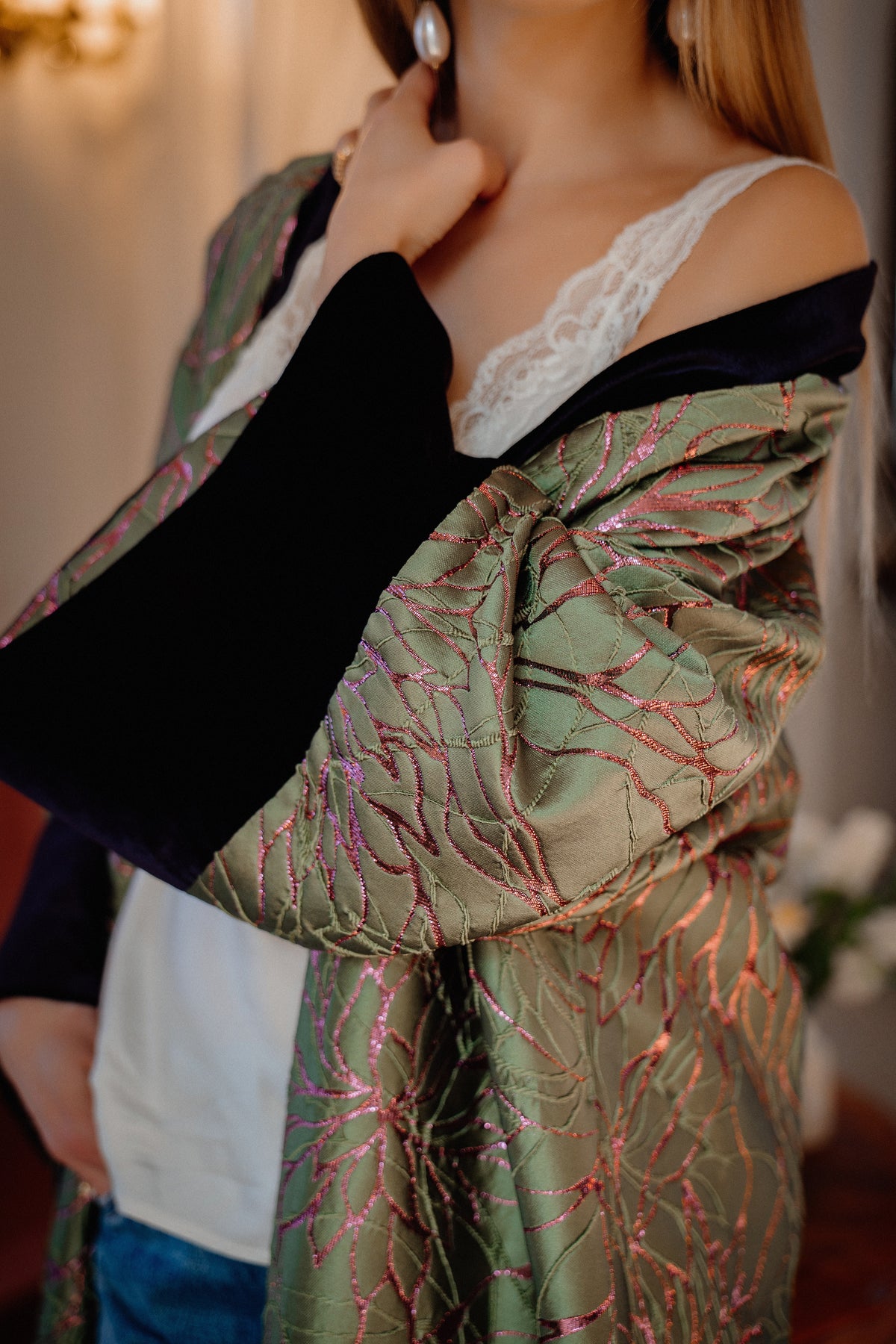 Jacquard Kimono