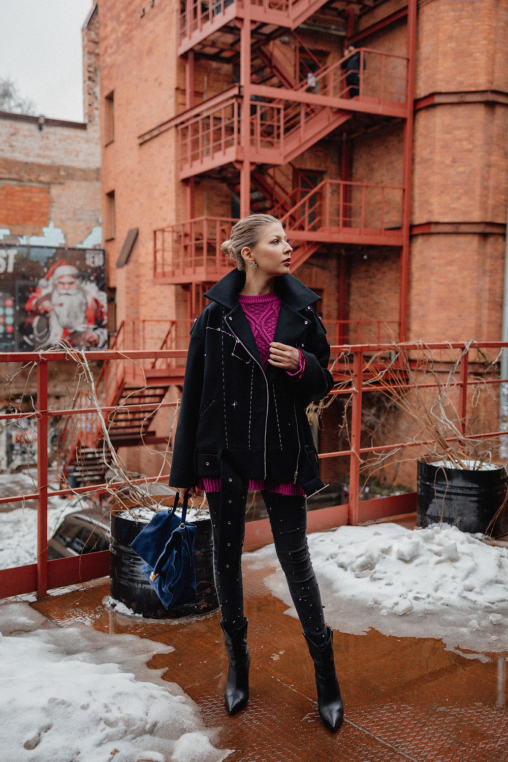 Embellished Wool Coat