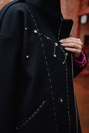 Embellished Wool Coat