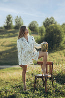 Hand-Painted Embellished Blazer