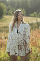 Hand-Painted Embellished Blazer